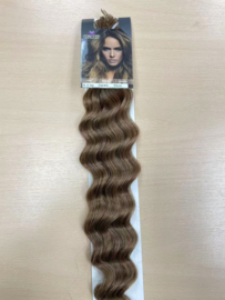 Wax Extensions 55cm (Deep Wave) kleur #6 Light Chestnut