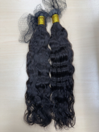 OPRUIMING – 22inch Curly I-Tip Microring Human Hair Extensions | 2-Pack Set