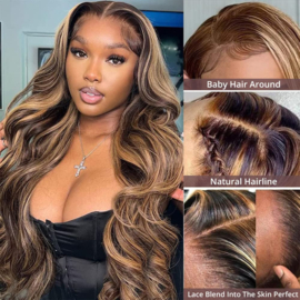 Sale - Full Lace Wig - 100% Human Hair - Curly #4/27''(22inch/55cm)
