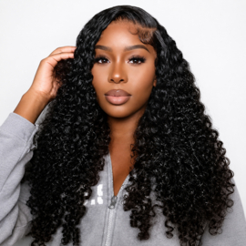 Burmeses Curl Hair Weave (Natuurlijk Zwart)
