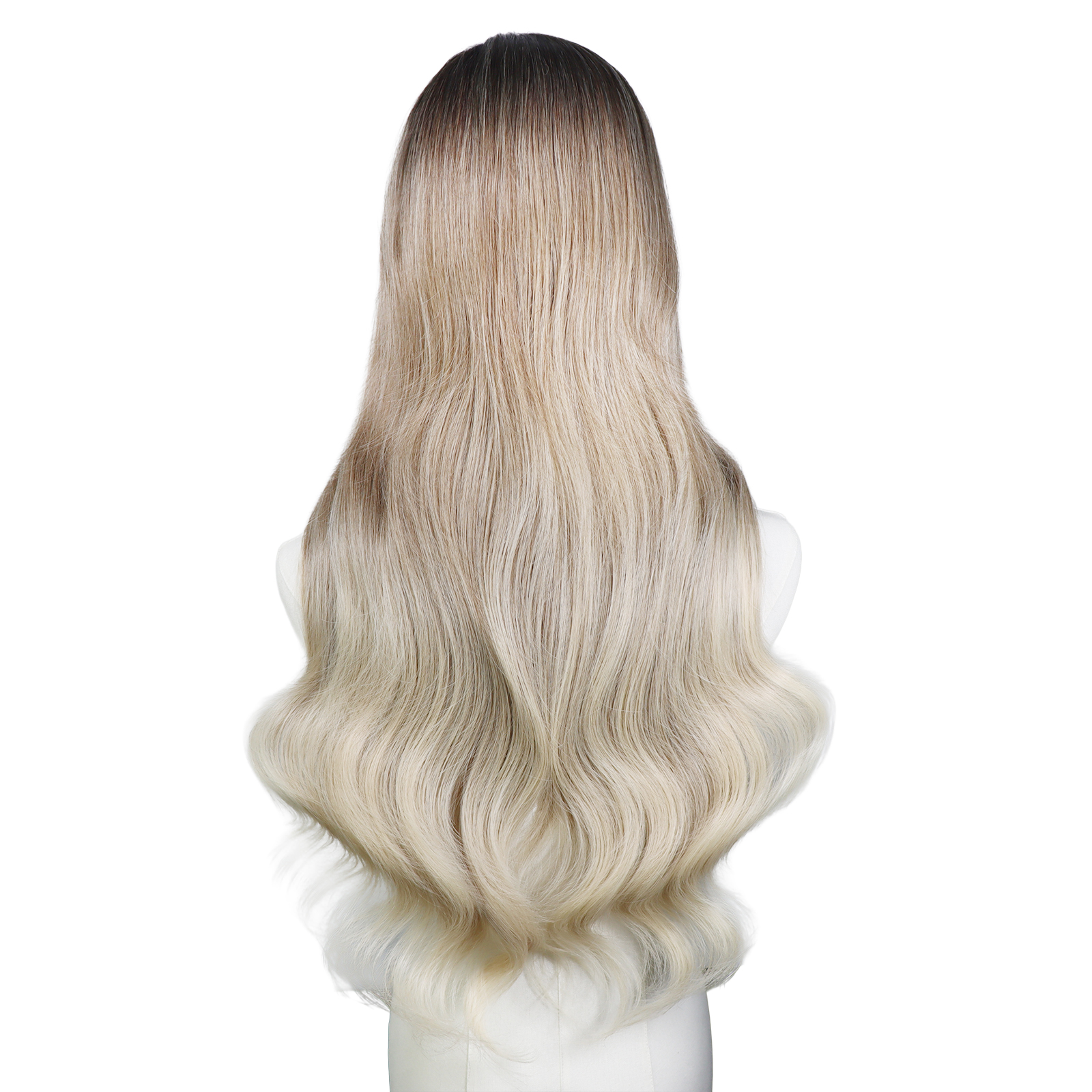 Luxe Synthetische Lace Front Pruik - Gigi (Bruin naar Blond ombre)