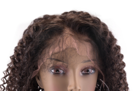 Indian (Shri) Human Hair Front Lace Wig (Jerry Curl) - 13x6''