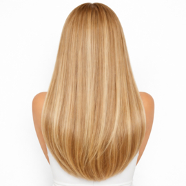 Human Hair Clip in Extensions (Steil) kleur #27/613 Dark Blonde/ Light Blonde