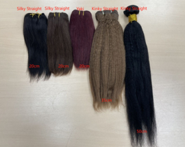 Sale - 100% Human Hair wefts (5 Pieces) – Various Sizes, Shades & Curls – Whole Lot Deal
