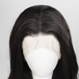 Luxe Synthetische Lace Front Pruik - Monica Waves (Zwart bruin)