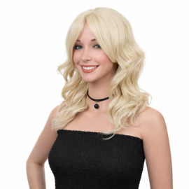 Premium Synthetic Fiber Mono Wig- Grace 16 INCH Curly hair
