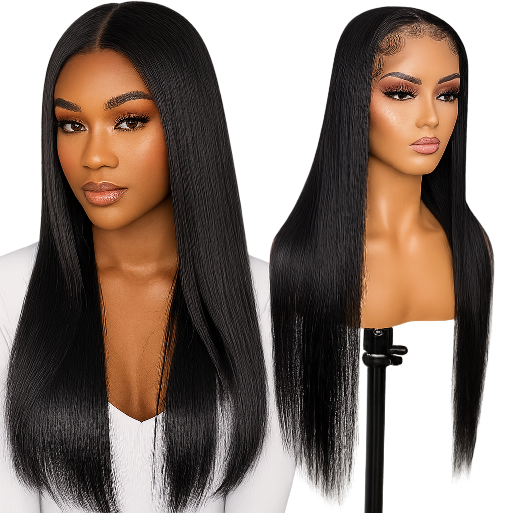Sale - Front lace wig 100% Human hair 13*6,  20''& 24''  Straight