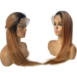 Indian (Shri) Human Hair Front Lace Wig (Steil) #T2/27