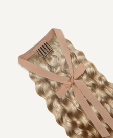 Sale -Ponytail 100% Human Hair - Curly - 18''/45cm - #22  Warm Blonde