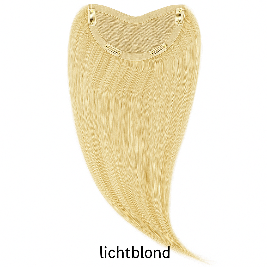Haarstuk/ V-Part Mono Topper 50cm lang haar #613（lichtblond）