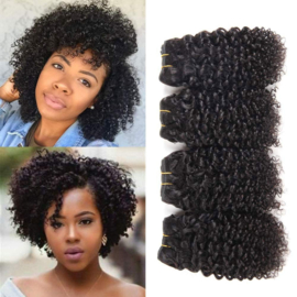 Sale  - 100% Human Hair Weave -Kinky Curly  10''/25cm