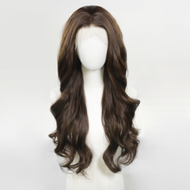Luxe Synthetische Lace Front Pruik - Lily （chocoladebruin）
