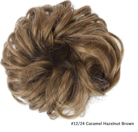 Messy Bun Scrunchie / Haarknot #12/24 Caramel Hazelnut Brown