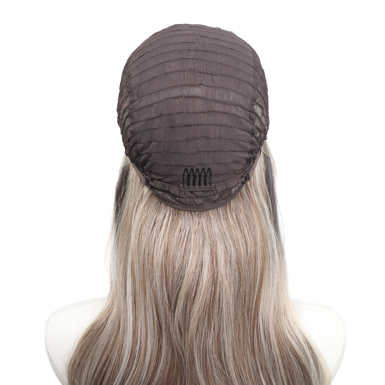 Luxe Synthetische Lace Front Pruik - Scarlett (Donkerbruin naar lichtblonde Ombre Balayage)