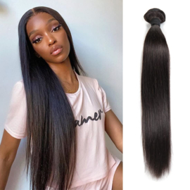 Sale  - 100% Virgin Hair Weave -  #1b Natural Black - Steil
