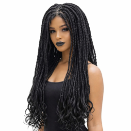 Sale - Goddess Box Braids Lace Front Wig  32inch-synthetic braids