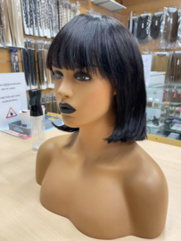 Pruiken Dames - Echt Haar/ Indian Human Hair / Nicki bob Short wig 8 INCH-14 INCH