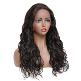 Sale - Full Lace Wig - 100% Human Hair - Curly - #1b