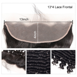 Sale-100% Human hair -Lace Frontal 13x4''  - Bodywave -12''/30cm