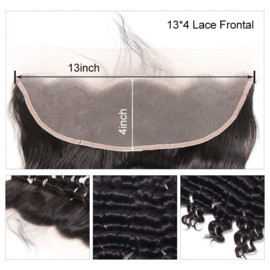 Sale-100% Human hair -Lace Frontal 13x4''  - Bodywave -12''/30 cm-18''/45cm