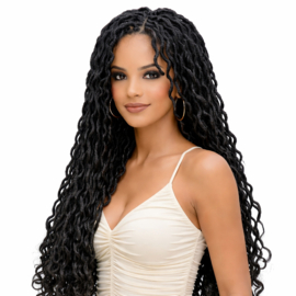Sale  - Goddess Faux locs braids wig-32inch