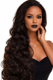 Sale - Virgin hair Lace Wig - 100% virgin Human Hair - 30inch bodywavy - Natural color