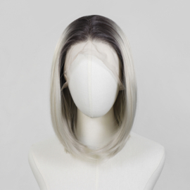 Luxe Synthetische Lace Front Pruik - Khloe （donkere uitgroei met ijzig blond）