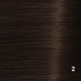 Indian (Shri) Hair weave (Steil) - #2 Deep Dark Brown