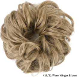 Messy Bun Scrunchie / Haarknot #18/22 Warm Ginger Brown