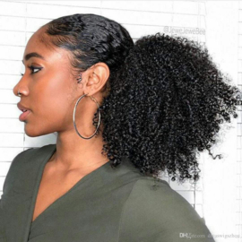 Ponytail Afro Kinky Curly - 100% Human Hair