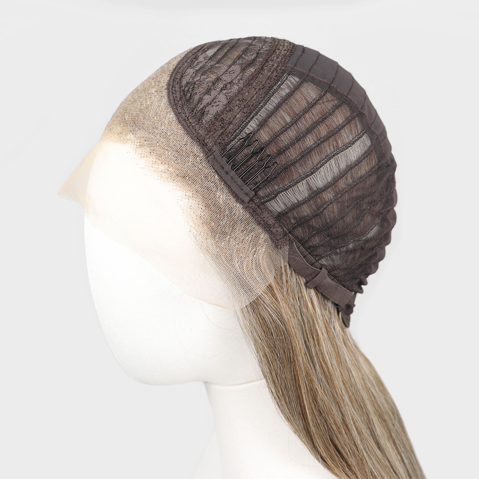 Luxe Synthetische Lace Front Pruik - Vanessa (Beige blond met highlights)