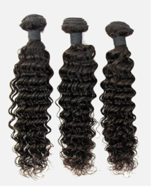 Sale  - 100% Human Hair -  Weave -  Deep Water Wave - #1b Natural Black