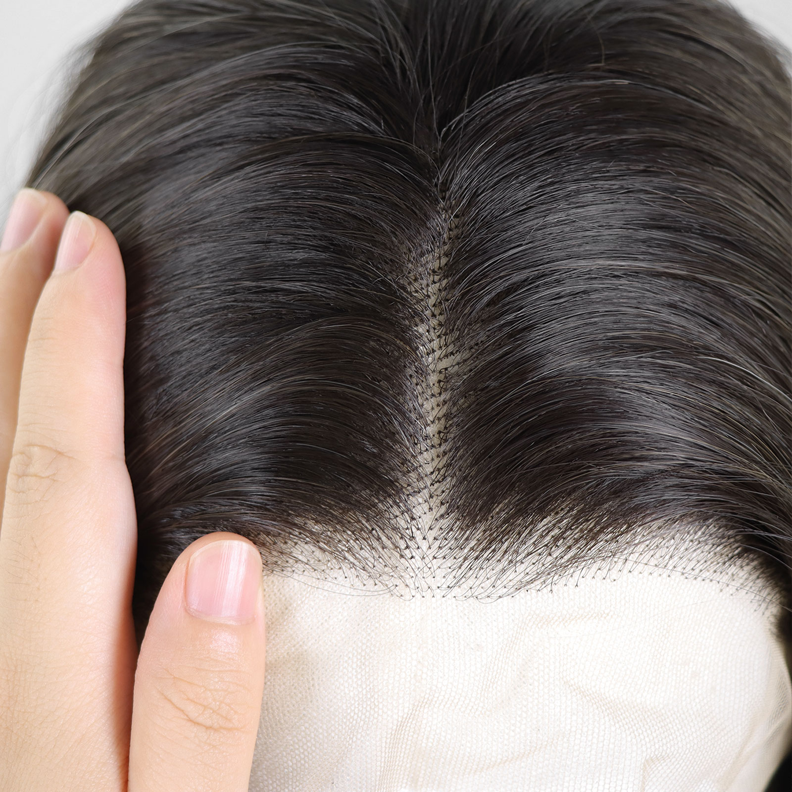 Luxe Synthetische Lace Front Pruik - Zendaya （Donkerbruin met asblonde balayage)