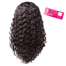 Indian (Shri) Human Hair Front Lace Wig (Deep Wave) - 13x6''