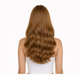 Human Hair  Clip in Extensions (Body Wave) kleur #F6 Chestnut Brown