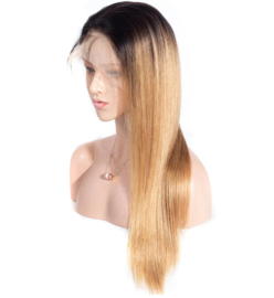 Sale - Indian (Shri) Human Hair Front Lace Wig (Steil) #1b/27