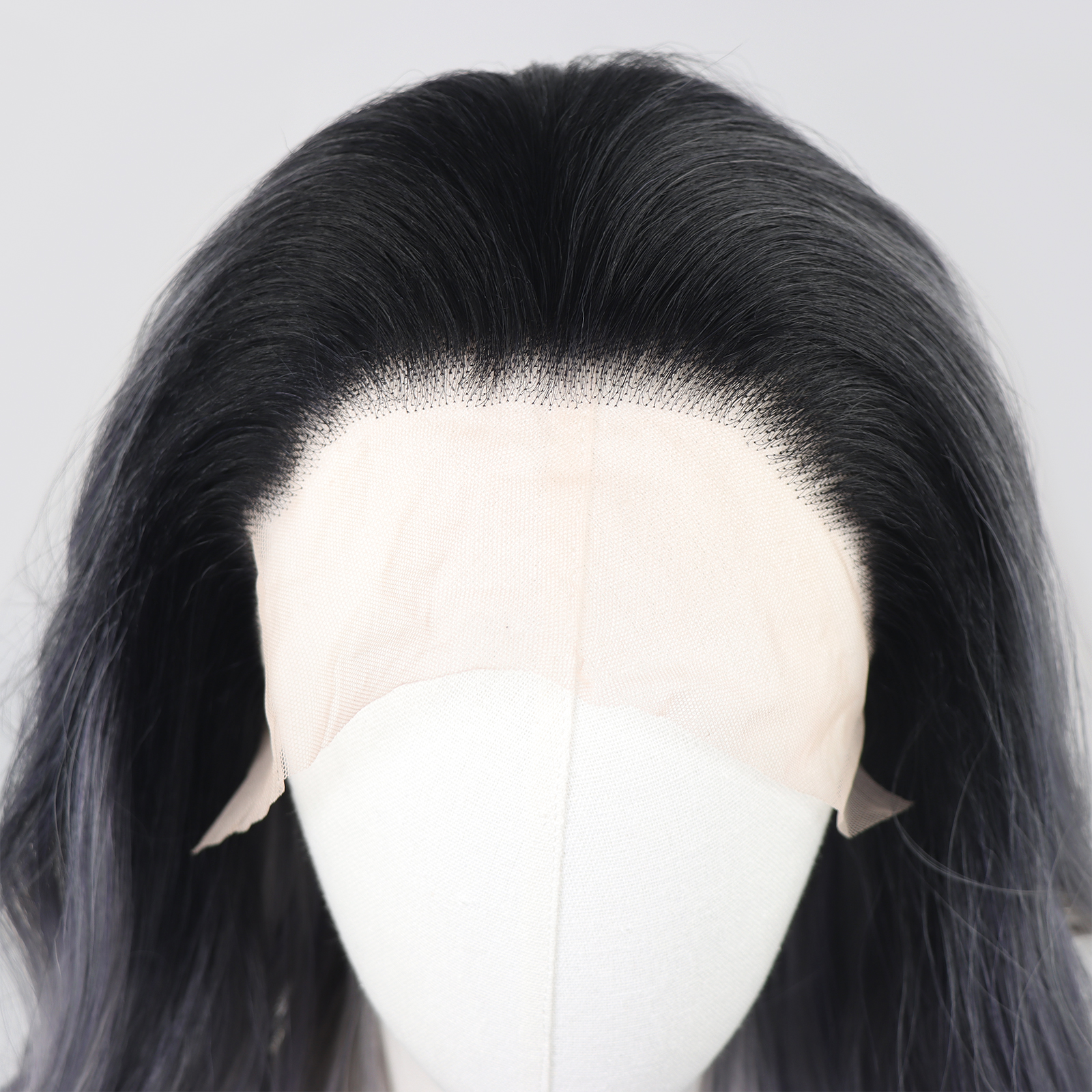 Luxe Synthetische Lace Front Pruik - Rihana (Zilvergrijs balayage)