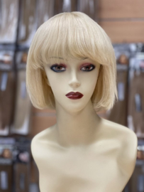 Pruiken Dames - Echt Haar/ Indian Human Hair / Nicki bob Short wig 8 INCH Steil