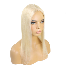 Mono Haar Topper-7.5 cm * 12.5 cm 100% Human Hair #613 Light Blonde