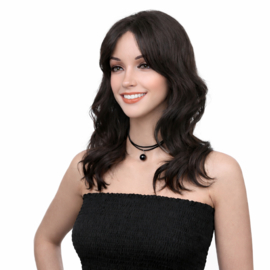 Premium Synthetic Fiber Mono Wig- Grace 16 INCH Curly hair