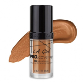 L.A. Girl PRO Coverage HD Foundation - Warm Caramel (GLM652)