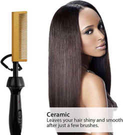 Electric Heat Pressing Comb Hair Straightener