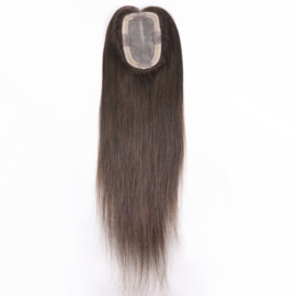 Mono Haar Topper-7.5 cm * 12.5 cm 100% Human Hair #2 Dark Brown