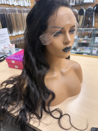 Sale - Virgin hair Lace Wig - 100% virgin Human Hair - 30inch bodywavy - Natural color