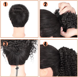 Sale - Ponytail 100% Human Hair - Afro Kinky Curl