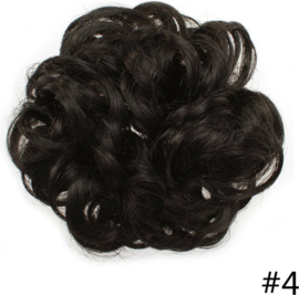 Messy Bun Scrunchie / Haarknot #4 Dark Chocolate Brown