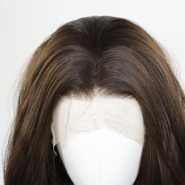 Luxe Synthetische Lace Front Pruik - Lily （chocoladebruin）