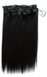 Clip in Extensions (Steil) kleur #1