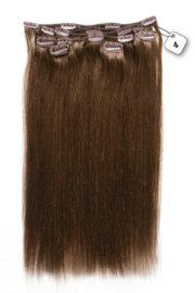 Clip in Extensions (Steil) 45cm  (Extra Volume), kleur #4