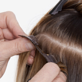 Human Hair Clip in Extensions (Steil) kleur #6/9 Dark Golden Brown